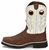 Side view of Tony Lama Boots Mens Midland White